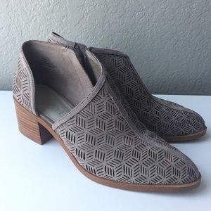 1.STATE perforated cutaway booties